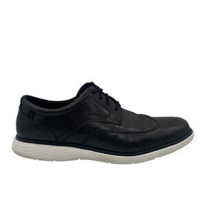 Rockport Garett Wingtip Shoes Mens Size‎ 11 Black Leather Dress Comfort CH4303